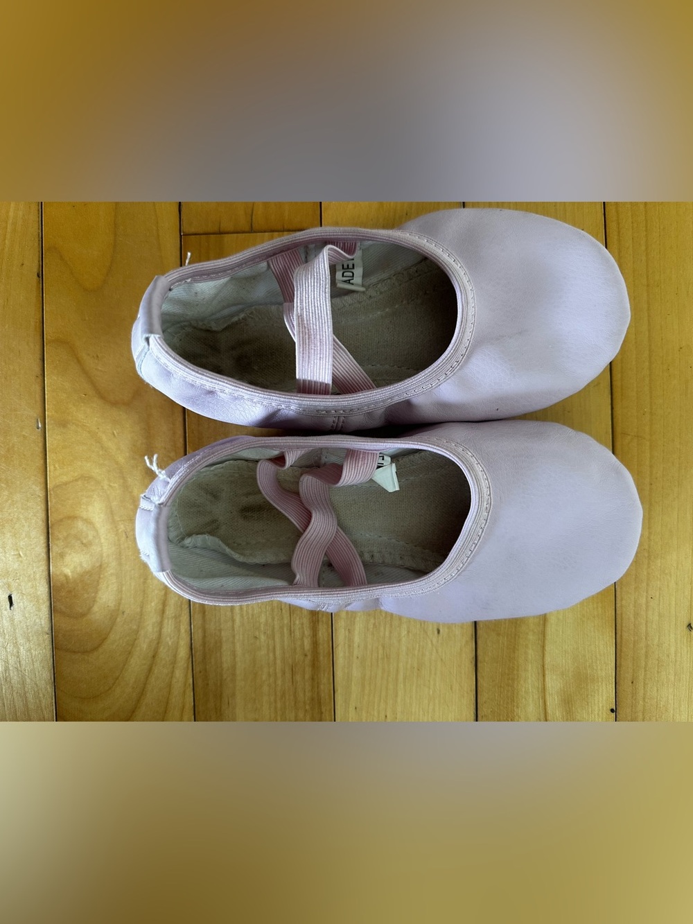 🩰Kids Pink Ballet Flats with Elastic Strap🩰